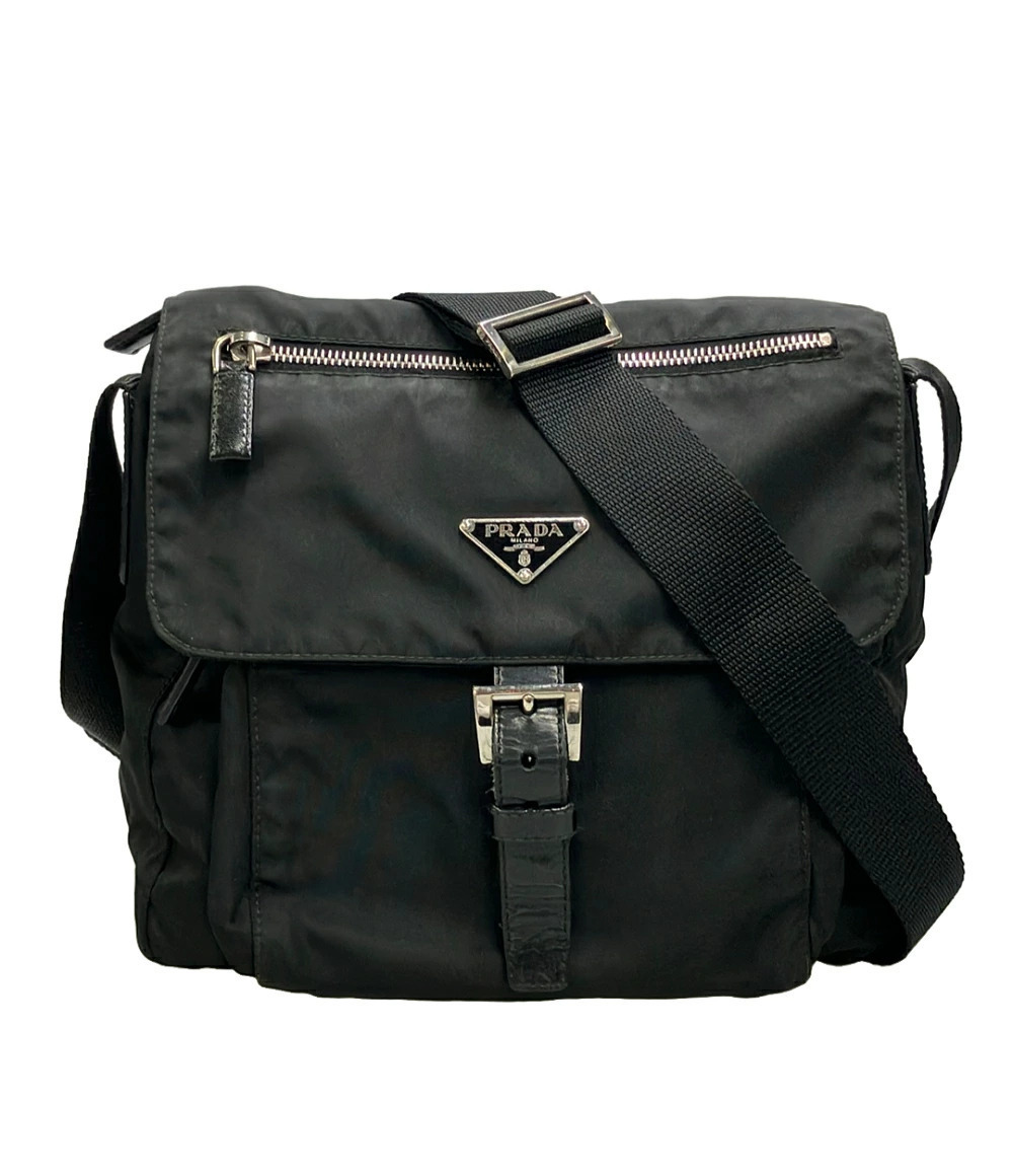 Prada Tessuto Crossbody Bag Black